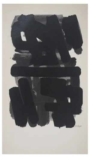 Pierre Soulages, Gouache 6, 1957, Lithograph