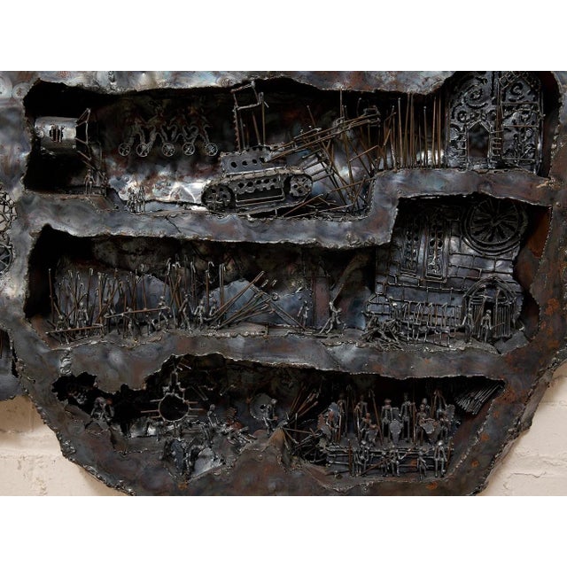 Vintage Metal Assemblage Sculpture For Sale - Image 10 of 10