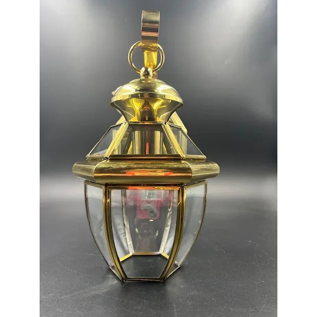 Late 20th Century Outdoor Brass Light Fixture For Sale - Image 9 of 12