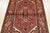 1980s Hamedan Rug 4'4'' X 6'7'' Red Wool Vintage Tribal Hand-Knotted Oriental Carpet For Sale - Image 5 of 12