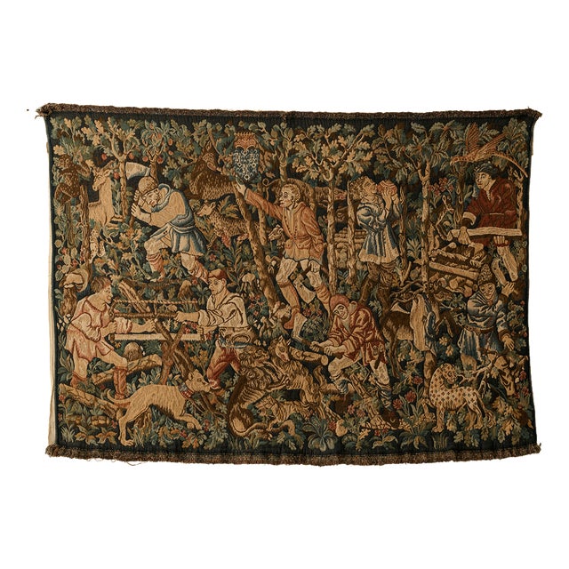 Vintage Wall Tapestry, France For Sale