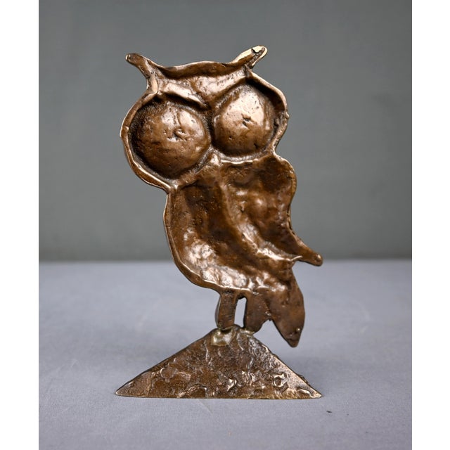 Lohé, The Owl, 1980s, Bronze For Sale - Image 9 of 14