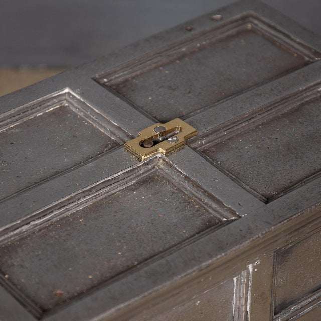 Antique Victorian Bound Strong Box in Cast Iron, 1850 For Sale - Image 16 of 18