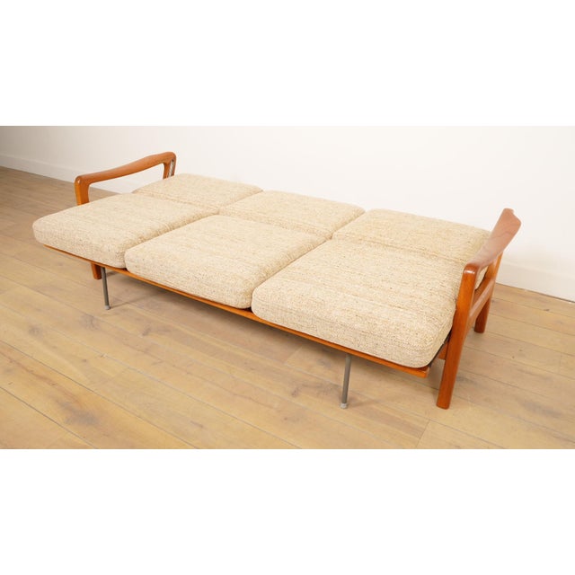 Vintage 3-Seater Sofa Daybed in Teak by Juul Kristensen For Sale - Image 6 of 16