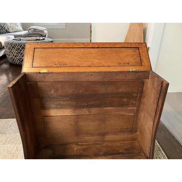 American Antique Clark’s Mile‑End Spool Cotton Cabinet – Late 1800s Store Display - Unique Side Table For Sale - Image 3 of 16