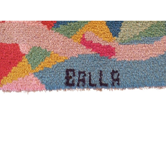 Vintage Flowers and Space Rug, Italy, 1980s For Sale - Image 10 of 18