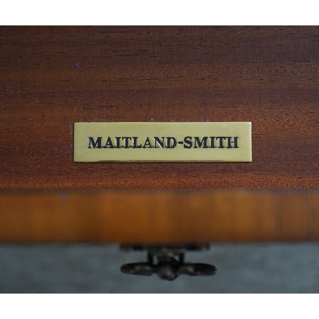 Maitland Smith Highly Inlaid Mahogany Sheraton Sideboard For Sale - Image 12 of 12