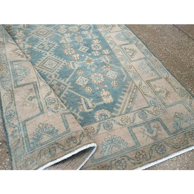 Textile Galerie Shabab Collection Mid-20th Century Persian Malayer Throw Rug For Sale - Image 7 of 8
