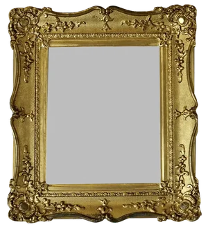 Antique French Baroque Gilt Wall Mirror