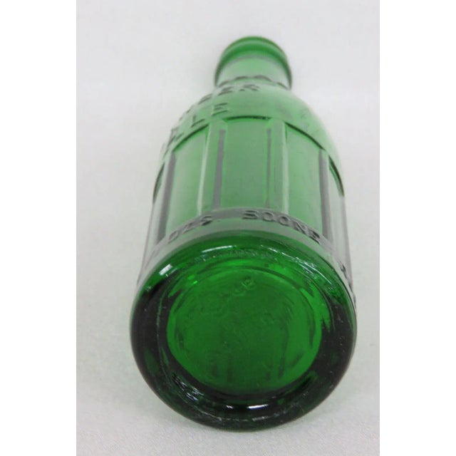 Green Emerald Green Boone Rock Glass Bottle For Sale - Image 8 of 8