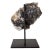 DETAILS A geode or mineral specimen now displayed on a custom made black metal base. DIMENSIONS Width 6 Depth 4 Height 7.5...