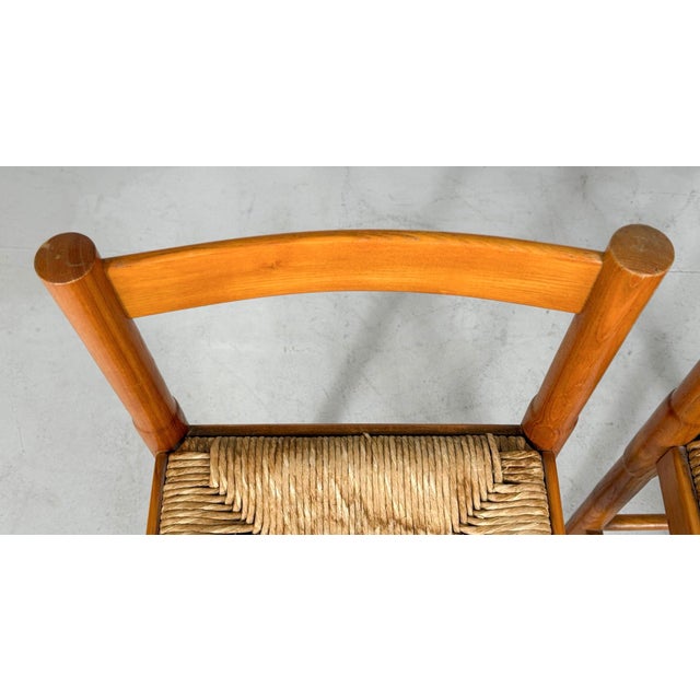 Vintage Carimate Stools in Pine by Vico Magistretti, 1970s, Set of 2 For Sale - Image 12 of 13