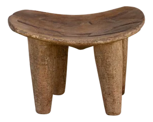 19th Century Crocodile Top African Senufo Table