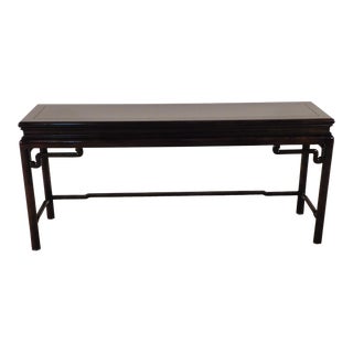 Baker Furniture Co. Far East Collection Teak Sofa / Alter Table For Sale
