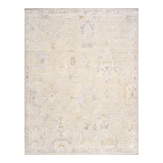 Oushak Wool Camel Area Rug, 9' 3'' X 12' 3'' For Sale