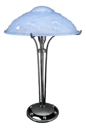 Vintage Table Lamp in Wrought Iron, 1920s