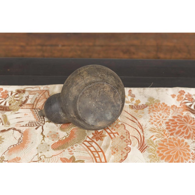 Ceramic Chinese Ming Dynasty 17th Century Earthenware Ewer Kendi Ritual Water Vessel For Sale - Image 7 of 13