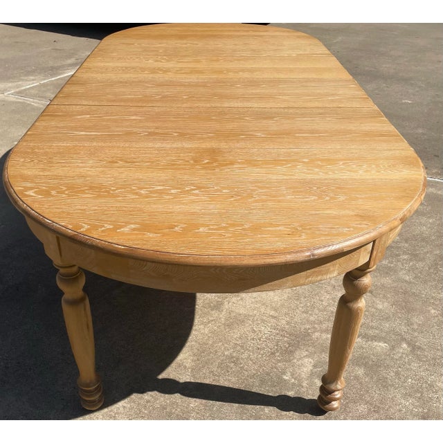 Vintage Dining Table With Four Leaves For Sale - Image 10 of 12