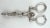 Mid-Century Modern English Sterling Jester & Ouroboros Snake Sugar Tongs, Birmingham 1887 For Sale - Image 3 of 12