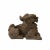 Figurative Chinese Distressed Brown Rough Marks Fengshui Pixiu Figure For Sale - Image 3 of 7