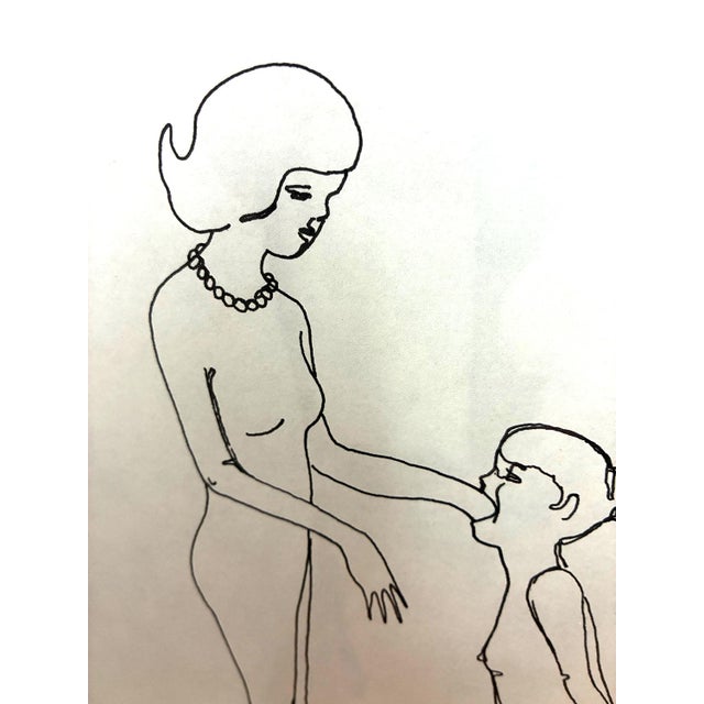 Sculpture Materials Carla Gannis, “Swallowing the Hand That Feeds You”, 2002 — Original Ink Drawing, Framed For Sale - Image 7 of 7