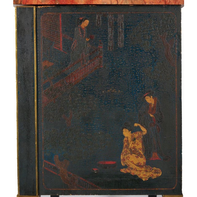 Early 20th Century Louis XVI Style Chinoiserie Commode, Marcel Mathelin Workshop For Sale - Image 11 of 13