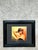 Vintage Masked Lady Oil Print in Black Frame For Sale - Image 4 of 14