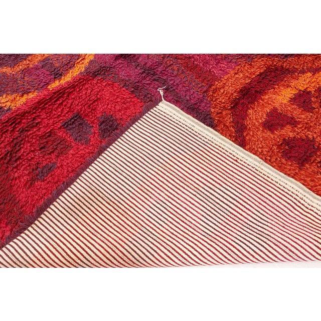 Doris Leslie Blau Vintage Swedish Rya Rug For Sale - Image 9 of 9