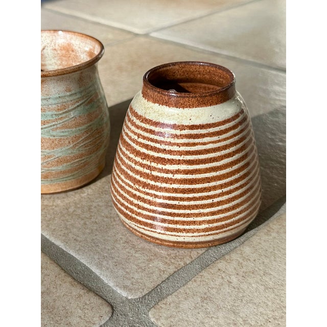 Studio Ceramic Vases by Helma Klett, Germany, 1980s, Set of 2 For Sale - Image 11 of 15