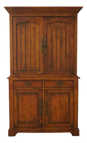 Century Large Country Distressed Finish Tv Armoire