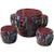 Chinese Red Clay Round Garden Tea Set For Sale