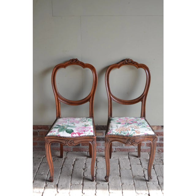 Wood Art Deco Chairs in Mahogany, 1900s, Set of 2 For Sale - Image 7 of 7