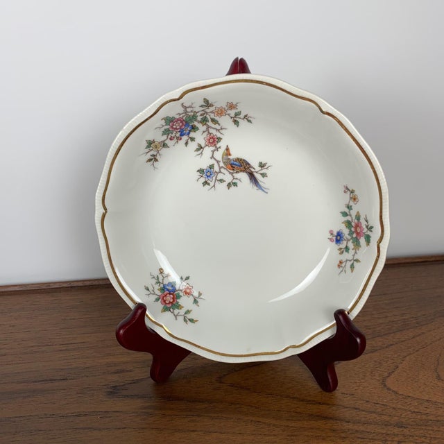 1970s Chantilly Model Soup Plates from Longchamp, 1950s, Set of 6 For Sale - Image 5 of 10