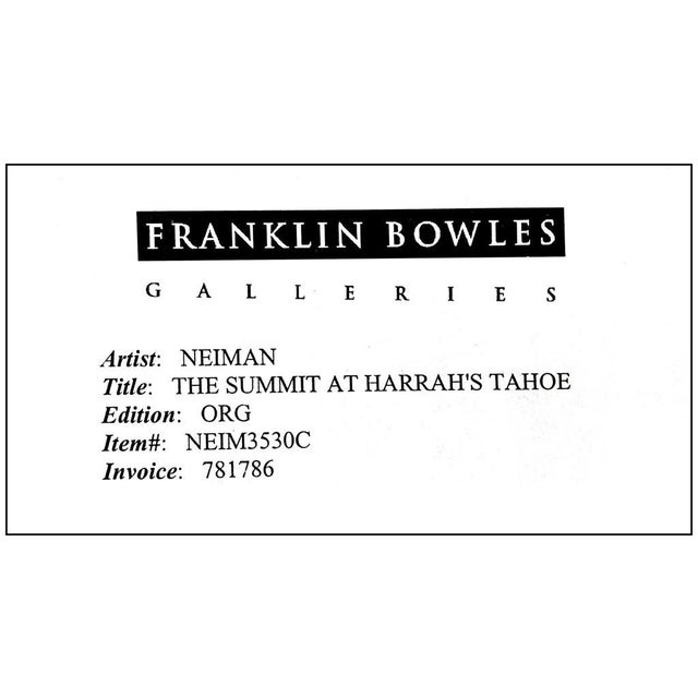 1980s 1980s The Summit - Harrah's Tahoe, LeRoy Neiman For Sale - Image 5 of 6