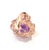 Bochic "Orient" Vintage Amethyst & Multi Gem Cocktail Ring Set 18K Gold & Silver For Sale In New York - Image 6 of 18
