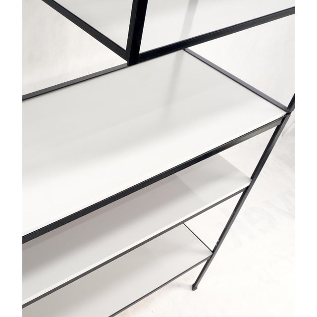 Frederick Weinberg Iron White Enamel Shelves Etagere Wall Unit Chairish