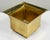 Postmodern Vintage Postmodern Square Brass Cachepot Planter For Sale - Image 3 of 11