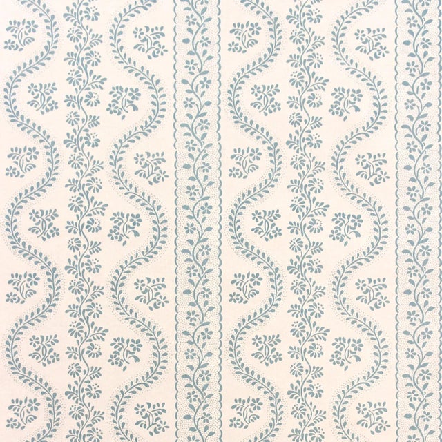 Sister Parish Dolly Wallpaper in Seafoam For Sale
