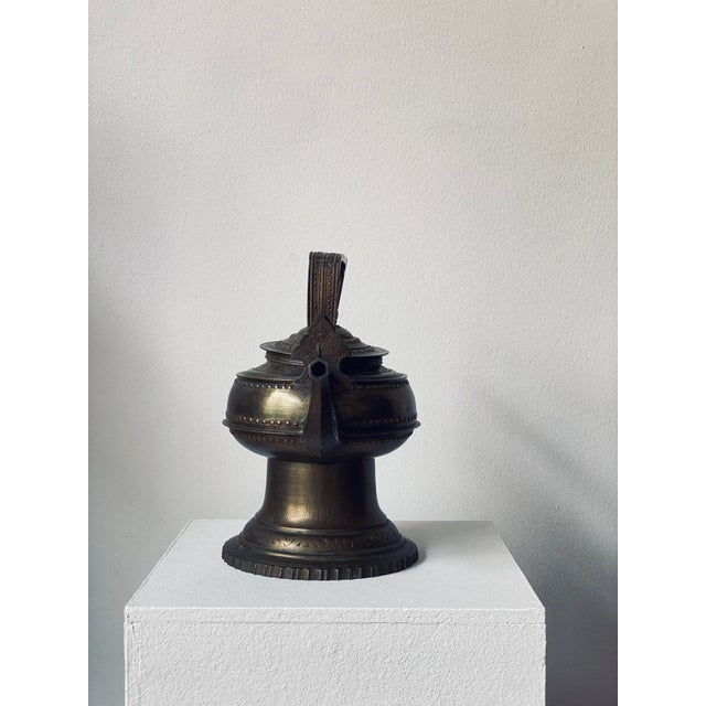 Antique 19th Century Brass Kendi Kettle, Minangkabau, West Sumatra, Indonesia For Sale - Image 3 of 13