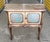 Gold Antique 1920s Petite Marble Top Italian Rococo Chinoiserie Style Painted Commode Cabinet For Sale - Image 8 of 13