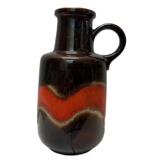 Vintage Fat Lava Model 408-40 Floor Vase from Scheurich, 1970s For Sale