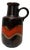 Vintage Fat Lava Model 408-40 Floor Vase from Scheurich, 1970s For Sale