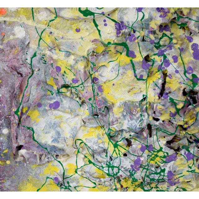 "Five Pound Painting" - Abstract Expressionist Composition in Acrylic on Canvas by Charles David Francis For Sale - Image 4 of 9