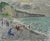 Jean-Jacques René, Beach and Cliffs at Fécamp, Oil on Canvas For Sale - Image 8 of 8
