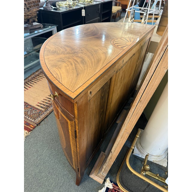 Brown Burton Ching Georgian Demi-Lune Commode For Sale - Image 8 of 12