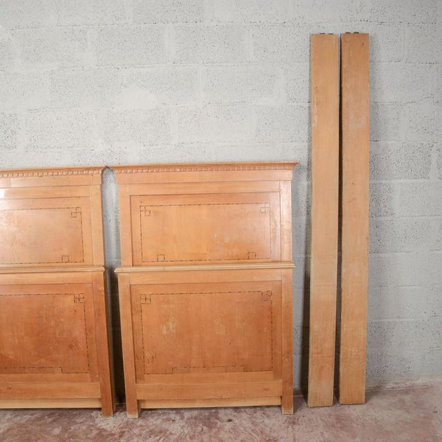 Wood Vintage Art Deco Filettii Bed, 1940s For Sale - Image 7 of 18