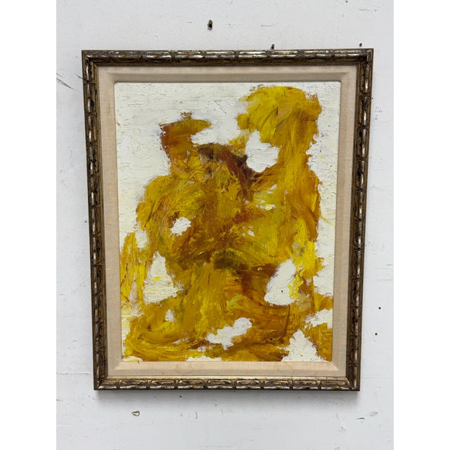 Late 20th Century Eve Binswanger "Meditation" Abstract Oil on Canvas, Vintage For Sale - Image 5 of 12