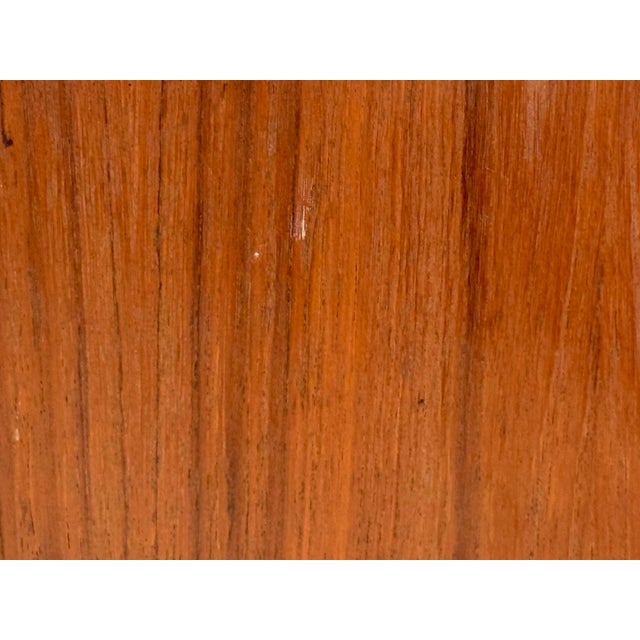 Pair of Danish Modern Sven Age Madsen Tambour Door Teak Nightstands For Sale In Philadelphia - Image 6 of 12