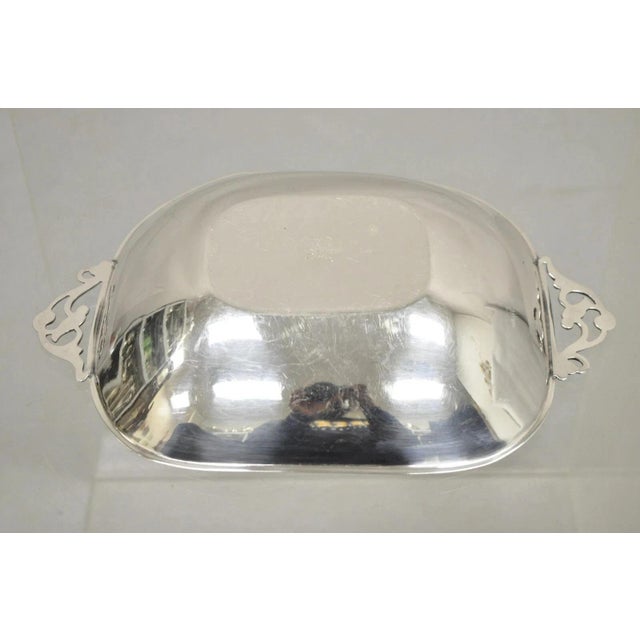 Vintage Denmark Gidom Fraberg Designed Silver Plated Trinket Candy Dish For Sale - Image 9 of 11