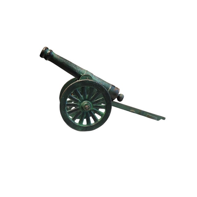 American Mid 20th Century Cast Iron M1841 Field Cannon Reproduction For Sale - Image 3 of 5